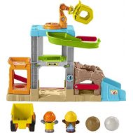Fisher-Price Little People Load Up ‘n Learn Construction Site, Musical playset with Dump Truck for Toddlers and Preschool Kids Ages 1 ½ to 5 Years