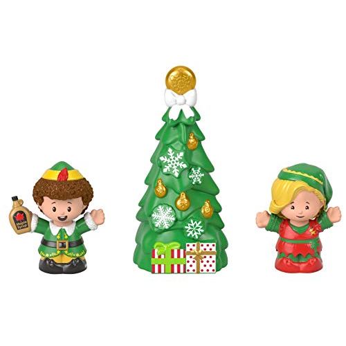  Fisher-Price Little People Collector Elf movie figure set, 3 toys in a gift-ready package for fans ages 1-101 years