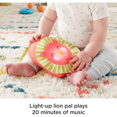  Fisher-Price Go Wild Gym & Giraffe Wedge, Infant Activity Gym with Large Playmat, Musical Toy & Tummy Time Support Wedge for Babies, Multi