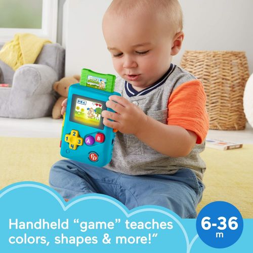  Fisher-Price Laugh & Learn Lil’ Gamer, Educational Musical Activity Toy for Baby and Toddlers Ages 6-36 Months , Blue