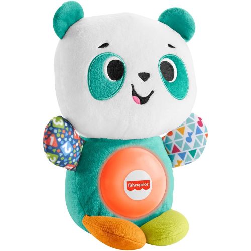  Fisher-Price Linkimals Play Together Panda, musical learning plush toy for babies and toddlers