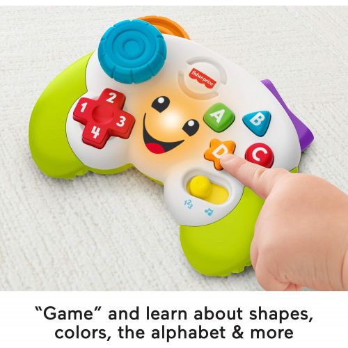  Fisher-Price Laugh & Learn Game and Pizza Party Gift Set of 2 toys with lights, music and learning content for baby and toddlers ages 6-36 months [Amazon Exclusive]