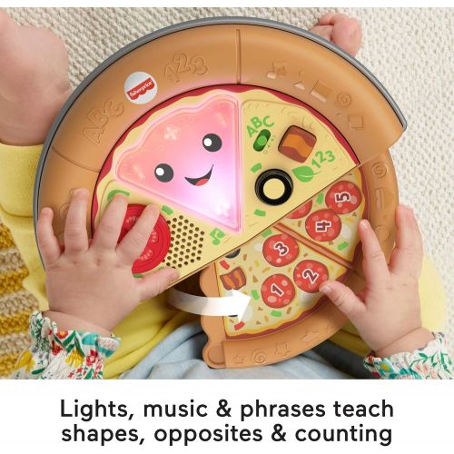  Fisher-Price Laugh & Learn Game and Pizza Party Gift Set of 2 toys with lights, music and learning content for baby and toddlers ages 6-36 months [Amazon Exclusive]