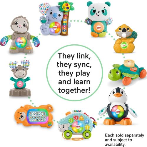  Fisher-Price Linkimals Cool Beats Penguin, Musical Infant Toy with Lights, Motions, and Educational Songs for Infants and Toddlers