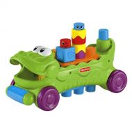 Fisher-Price Stack n Surprise Blocks Musical Croc Block Wagon