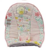 Fisher Price Bouncer Replacement Seat Pad/Cushion or Infant Support Insert (DTH05 Pink Flowers Monkey)
