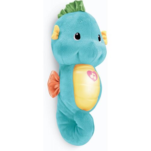  Fisher-Price Ocean Wonders Soothe and Glow Seahorse, Blue