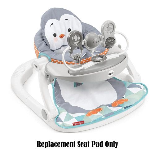  Replacement Seat for Sit-Me-Up Floor Seat ~ GKH31 ~ Fisher-Price Baby Seat with Tray ~ Replacement Pad ~ Penguin Theme