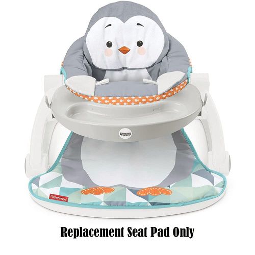  Replacement Seat for Sit-Me-Up Floor Seat ~ GKH31 ~ Fisher-Price Baby Seat with Tray ~ Replacement Pad ~ Penguin Theme