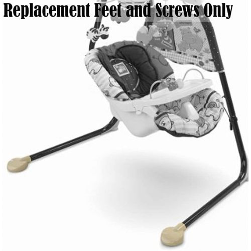  Replacement Parts for Cradle n Swing - Fisher-Price Luv U Zoo Cradle n Swing V1179 ~ Replacement 2 Feet and Screws