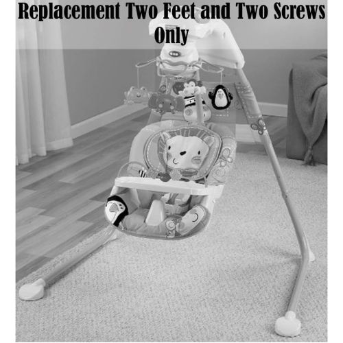  Fisher-Price Replacement Parts for Cradle n Swing Discover n Grow Cradle n Swing W9507 - Replacement Two Feet and Two Screws