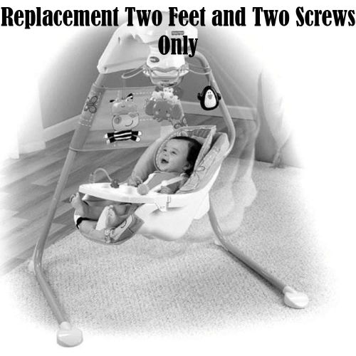  Fisher-Price Replacement Parts for Cradle n Swing Discover n Grow Cradle n Swing W9507 - Replacement Two Feet and Two Screws