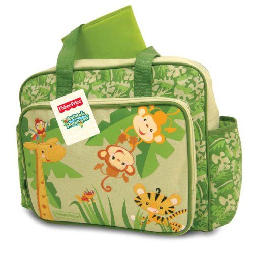  Fisher-Price Rainforest Diaper Bag, Green (Discontinued by Manufacturer)