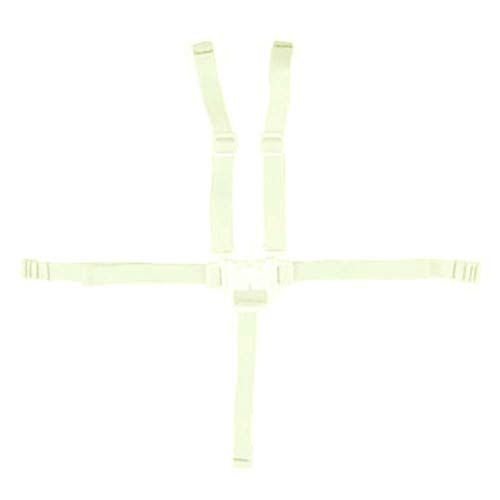  Fisher-Price Space-Saver High Chair Replacement Straps - Waist, Crotch and Shoulder - Off-White - Fits Many Models, See List Below