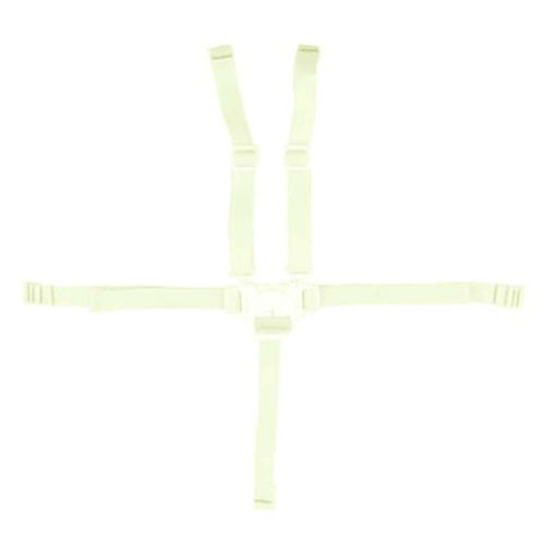  Fisher-Price Space-Saver High Chair Replacement Straps - Waist, Crotch and Shoulder - Off-White - Fits Many Models, See List Below