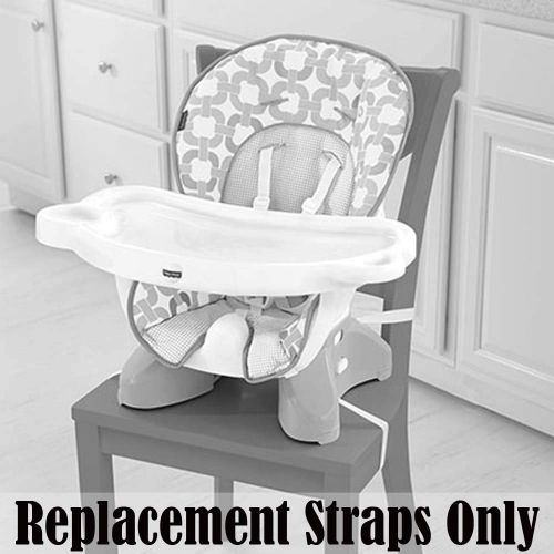  Replacement Parts for Space Saver High Chair - Fisher-Price Spacesaver High Chair CLR40 - Replacement Straps ~ 2 Waist Straps, 2 Shoulder Straps, and 1 Crotch Strap