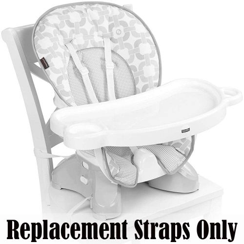  Replacement Parts for Space Saver High Chair - Fisher-Price Spacesaver High Chair CLR40 - Replacement Straps ~ 2 Waist Straps, 2 Shoulder Straps, and 1 Crotch Strap