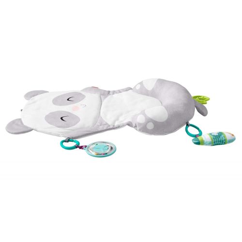 Fisher-Price All-in-One Panda Playmat, plush, take-along tummy time mat with baby rattle and teether toy for newborns from birth & up
