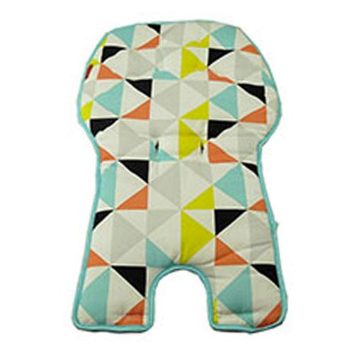  Replacement Seat Pad/Cushion / Cover for Fisher-Price SpaceSaver High Chair (FLG95 Multi Triangles)