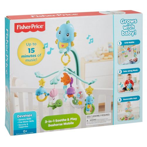  Fisher Price 3-in-1 Soothe and Play Seahorse Mobile