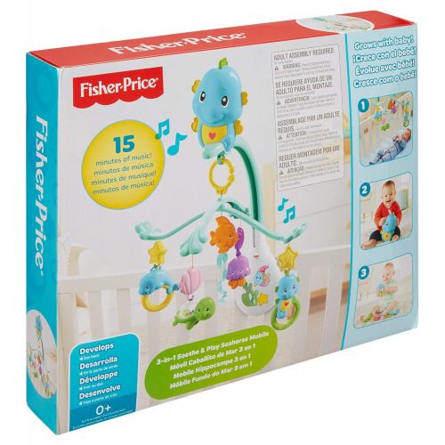  Fisher Price 3-in-1 Soothe and Play Seahorse Mobile