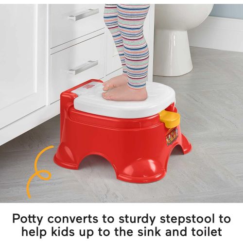  Fisher-Price Daniel Tigers Neighborhood Potty - Daniel Tiger & Friends Themed Convertible Toddler Training Toilet with Potty Ring & Stepstool