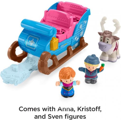  Fisher-Price Disney GGV30 Frozen Kristoffs Sleigh by Little People, Multi Color
