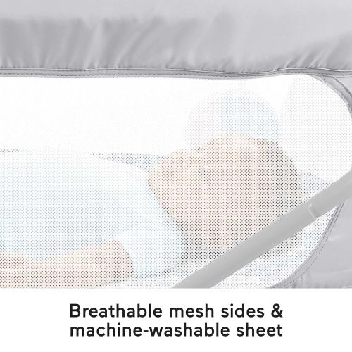  Fisher-Price Soothing View Vibe Bassinet ? Moonlight Forest, Folding Portable Baby Cradle with Calming Vibrations and Music [Amazon Exclusive]