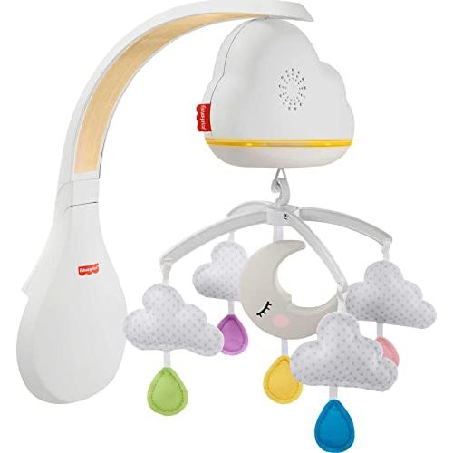  Fisher-Price, Calming Clouds Mobile Soother Crib Toy Nursery Sound Machine for Newborn Baby to Toddler, Multicolor