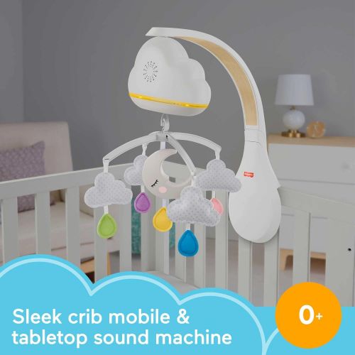  Fisher-Price, Calming Clouds Mobile Soother Crib Toy Nursery Sound Machine for Newborn Baby to Toddler, Multicolor