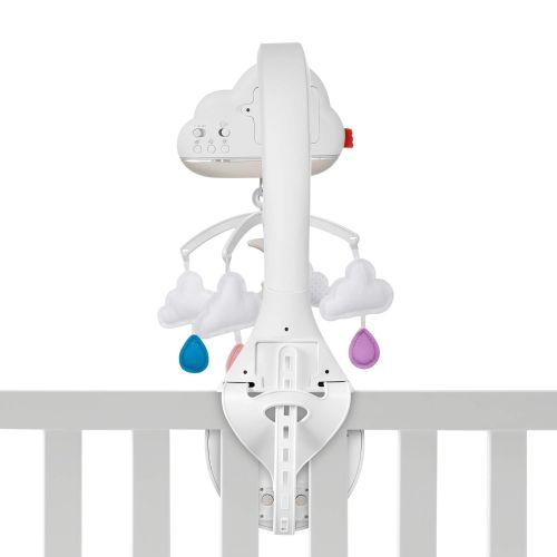  Fisher-Price, Calming Clouds Mobile Soother Crib Toy Nursery Sound Machine for Newborn Baby to Toddler, Multicolor