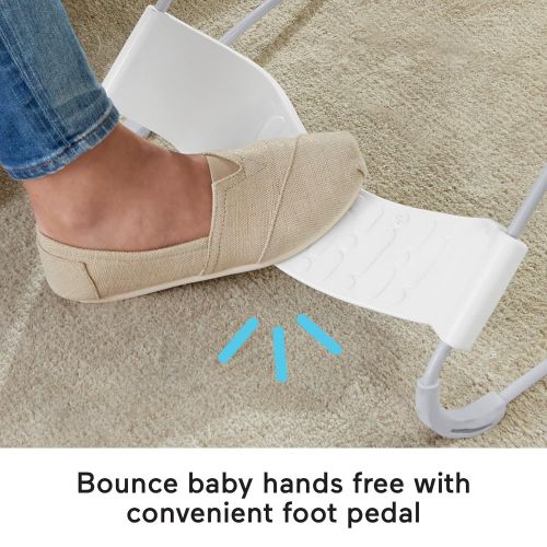  Fisher-Price See and Soothe Deluxe Bouncer Climbing Leaves, Portable Soothing Baby Seat with Vibrations and Music [Amazon Exclusive]