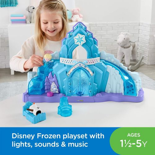  Fisher-Price Little People Disney Frozen Elsas Ice Palace, Musical Light-Up Playset