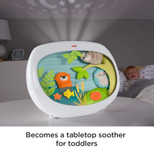  ?Fisher-Price Settle & Sleep Projection Soother, Crib-attaching Sound Machine with Gentle Music, Lights, and Moving Animal pals