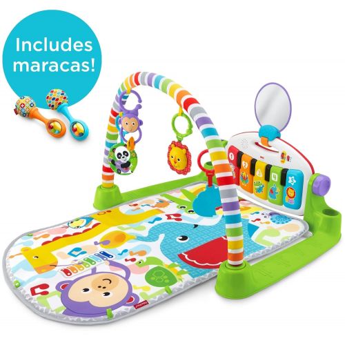  Fisher-Price Deluxe Kick and Play Piano Gym and Maracas [Amazon Exclusive]