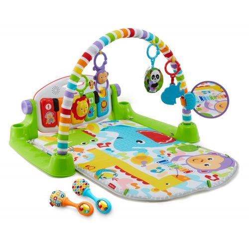  Fisher-Price Deluxe Kick and Play Piano Gym and Maracas [Amazon Exclusive]