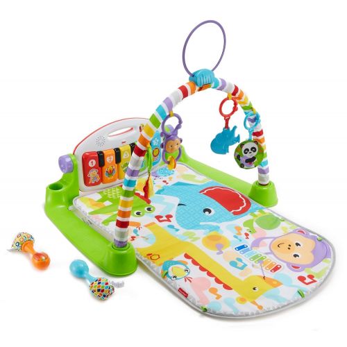  Fisher-Price Deluxe Kick and Play Piano Gym and Maracas [Amazon Exclusive]