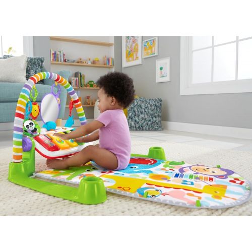  Fisher-Price Deluxe Kick and Play Piano Gym and Maracas [Amazon Exclusive]