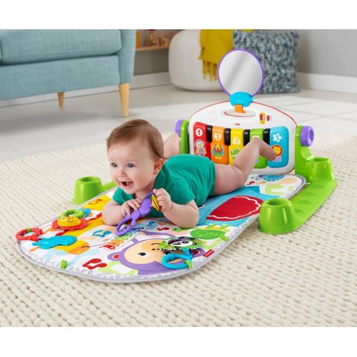  Fisher-Price Deluxe Kick and Play Piano Gym and Maracas [Amazon Exclusive]