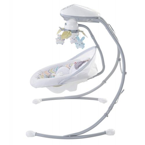  Fisher-Price Sweet Snugapuppy Swing, Dual Motion Baby Swing with Music, Sounds and Motorized Mobile