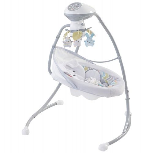  Fisher-Price Sweet Snugapuppy Swing, Dual Motion Baby Swing with Music, Sounds and Motorized Mobile