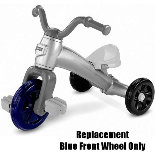  Fisher-Price Replacement Wheel for Grow-with-Me Trike - P6831 Grow with Me Tricycle ~ Replacement Front Wheel ~ Blue