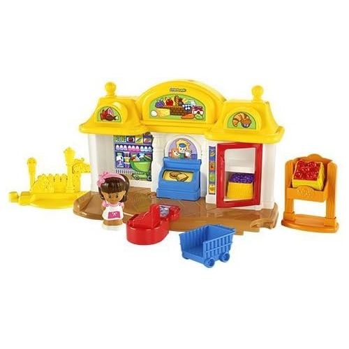  Fisher-Price Little People Corner Market and Trike Bundle