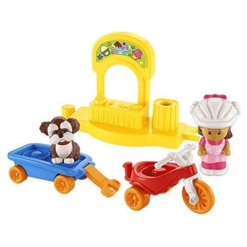  Fisher-Price Little People Corner Market and Trike Bundle