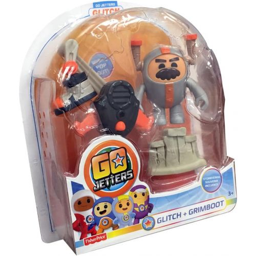  Fisher-Price Go Jetters Basic Click-On Glitch & Grimboot (Dispatched From UK)