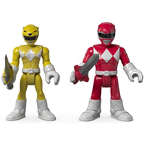  Fisher-Price Imaginext Power Rangers Red Ranger & Yellow Ranger