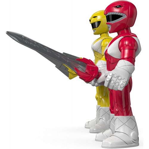  Fisher-Price Imaginext Power Rangers Red Ranger & Yellow Ranger