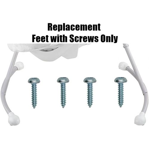  Replacement Parts for Fisher-Price My Little Snugabear Safari Moonlight Cradle n Swing - CHM69 ~ Replacement Feet with Screws