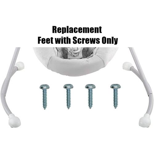  Replacement Parts for Fisher-Price My Little Snugabear Safari Moonlight Cradle n Swing - CHM69 ~ Replacement Feet with Screws