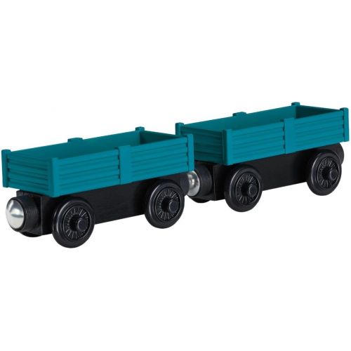 피셔프라이스 Fisher-Price Fisher Price Thomas & Friends Wooden Railway Logan and the Big Blue Engines Set Toy